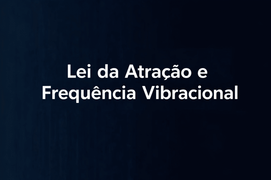 Conceitos visuais relacionados a Lei da Atração e Frequência Vibracional Explicada